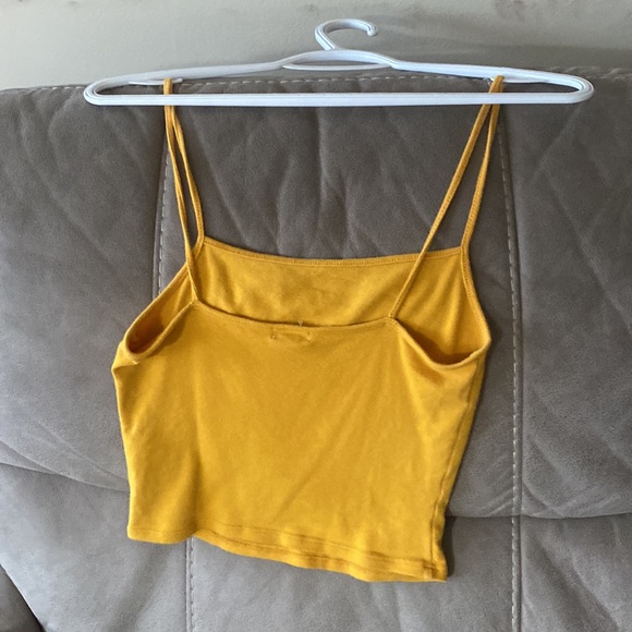 Garage crop top in yellow, small - Picture 2 of 3